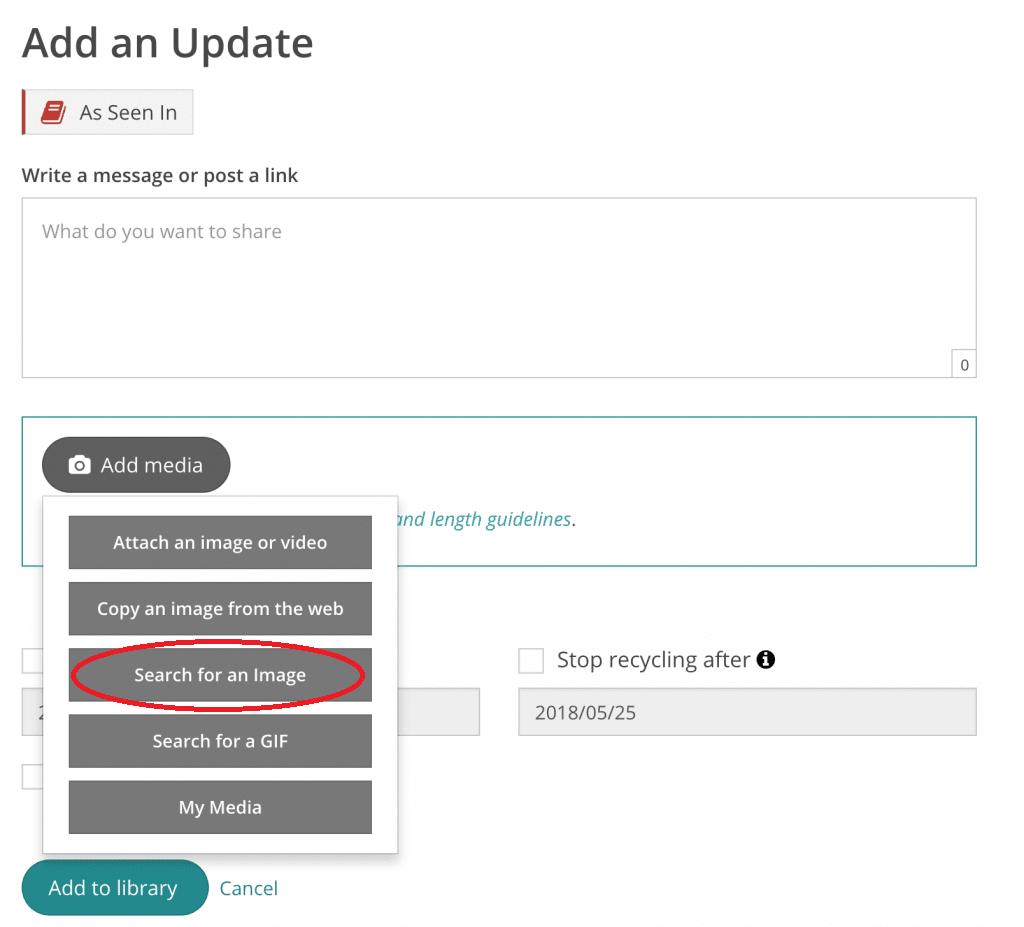 content libraries for social media blog by recurpost as best social media scheduling tool