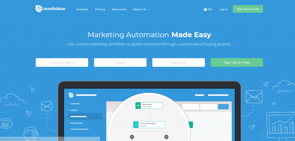 sendinblue automation tool by recurpost as best  social media scheduler