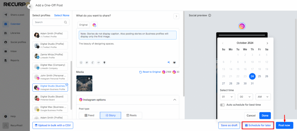 How RecurPost Helps You Post on Time