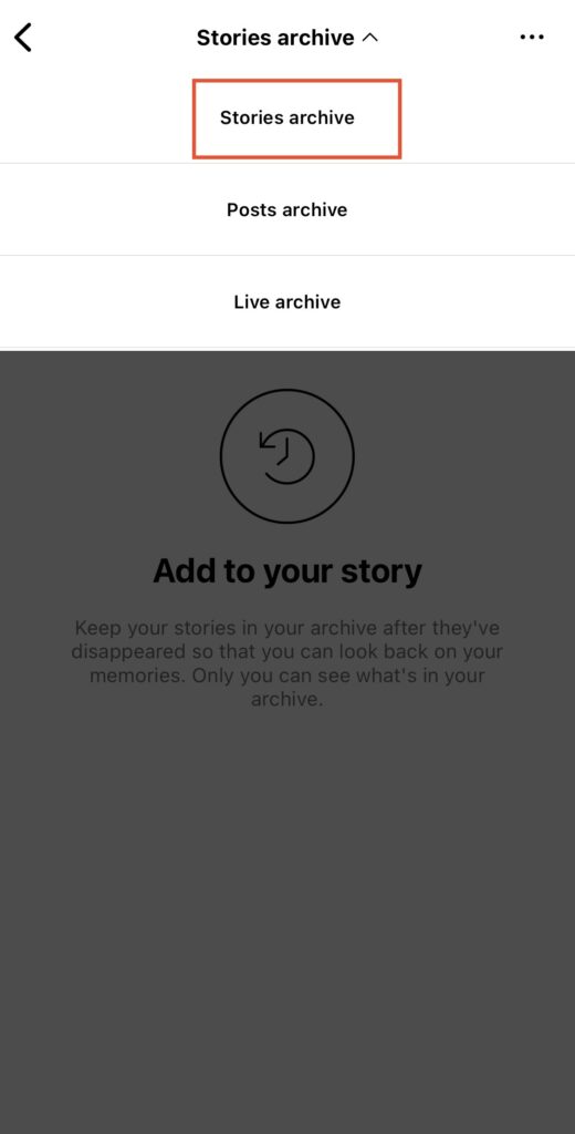 Step 3 Viewing Archived Stories