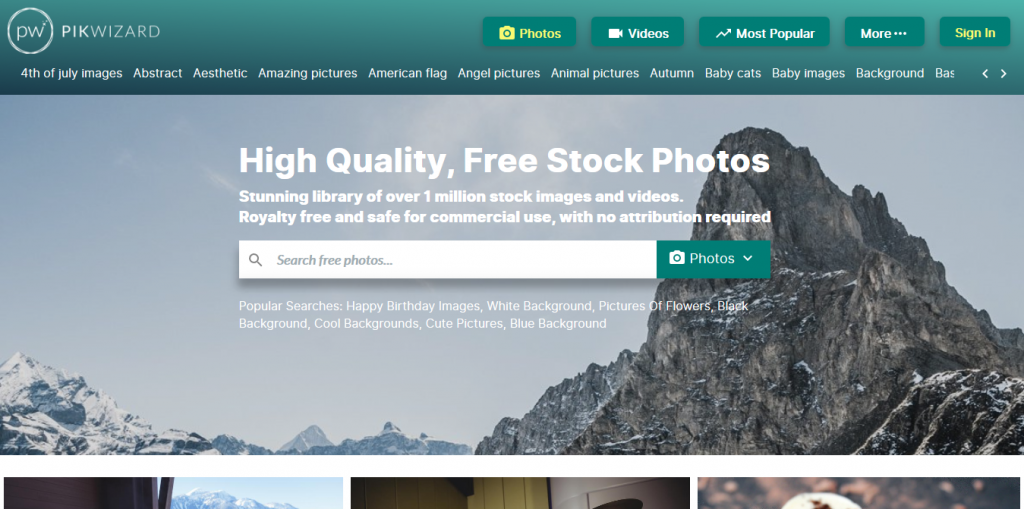 Pikwizard as free stock images  by recurpost as best social media scheduler
