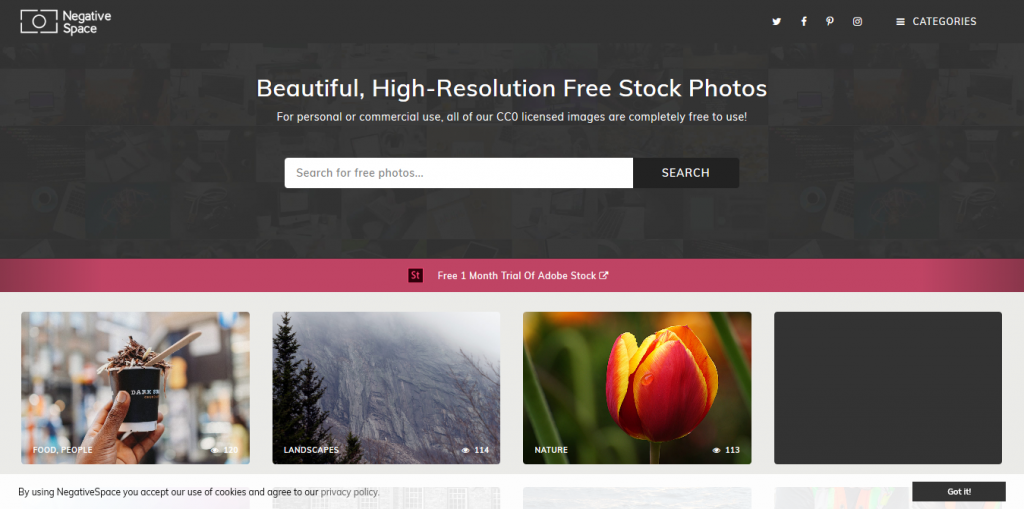 Negative Space as Free Stock Image by recurpost as best social media scheduler