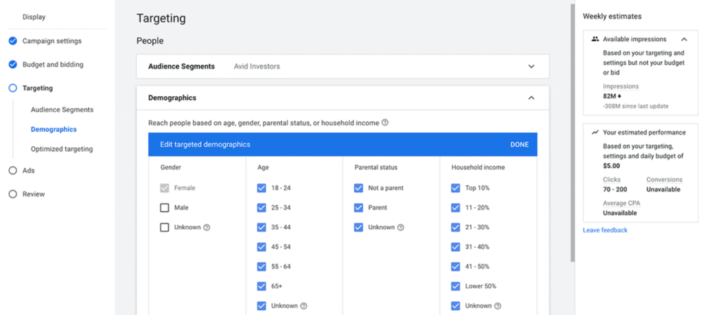 How to Set Up Google Ads: Step 5: Define Your Target Audience