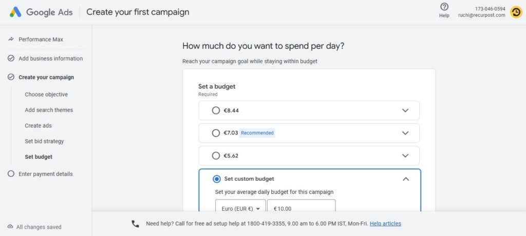 How to Set Up Google Ads: Step 4: Set Your Budget and Bidding Strategy