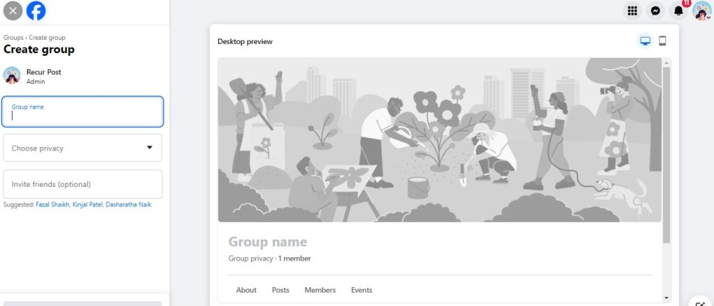 Facebook Group Details and Privacy