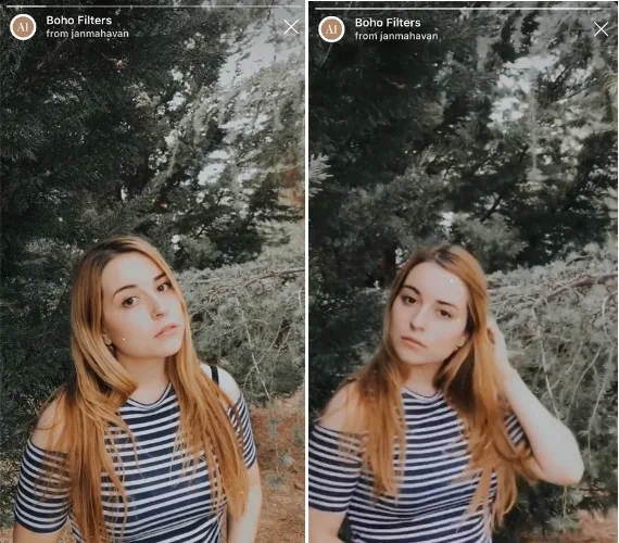 Instagram filters boho