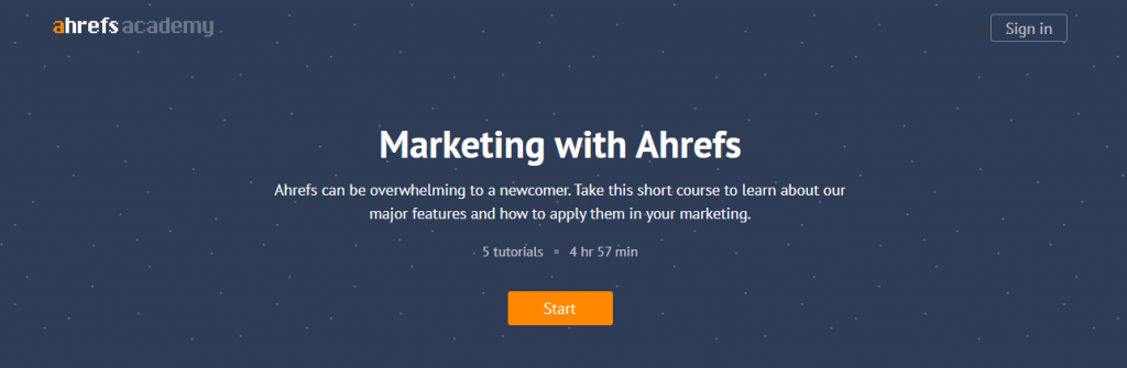 ahrefs-social media marketing course by recurpost