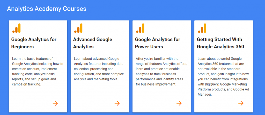 google analytics academy-social media marketing course by recurpost