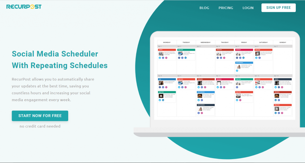 recurpost as a best social media scheduling tool