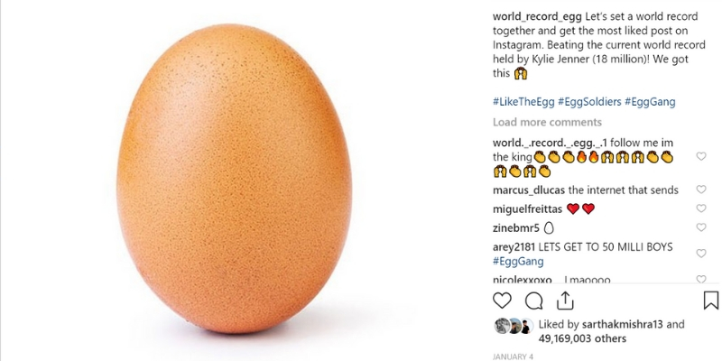 viral marketing example egg