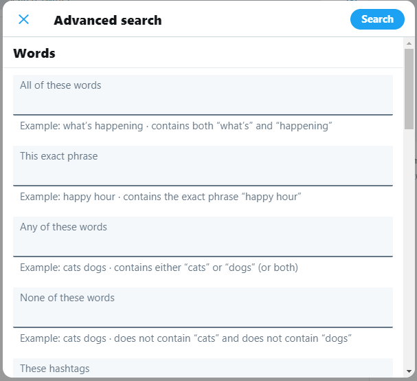 how to access twitter advanced search by recurpost as best social media scheduler
