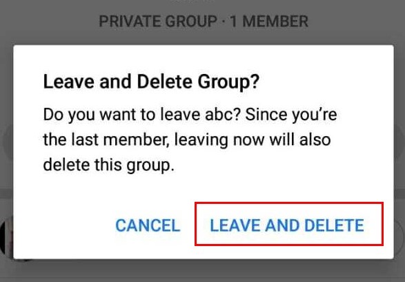How to delete a facebook group