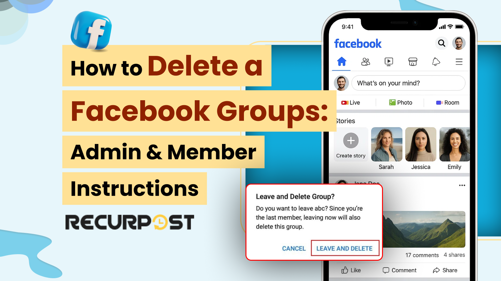 How To Delete a Facebook Group: Admin & Member Instructions