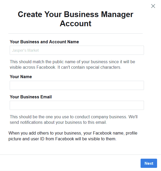 add business details for facebook business manager by recurpost as best social media scheduling tool