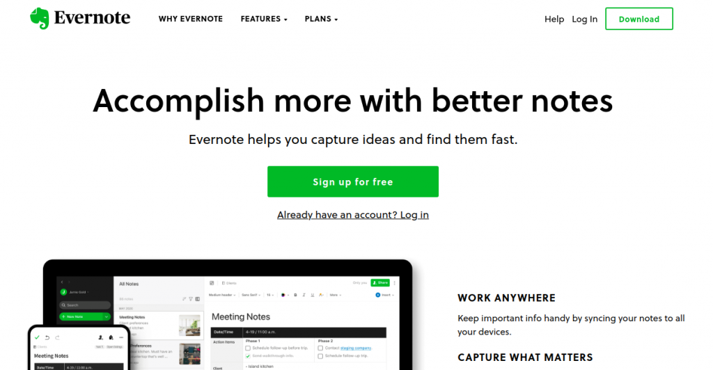 evernote as blogging tool by recurpost