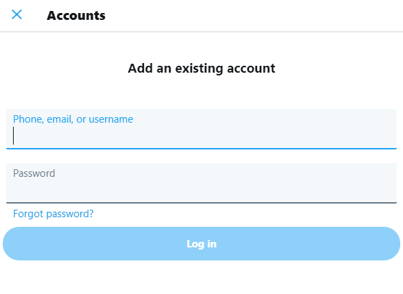 fill your login details multiple twitter accounts to manage multiple by recurpost as best social media scheduling tools
