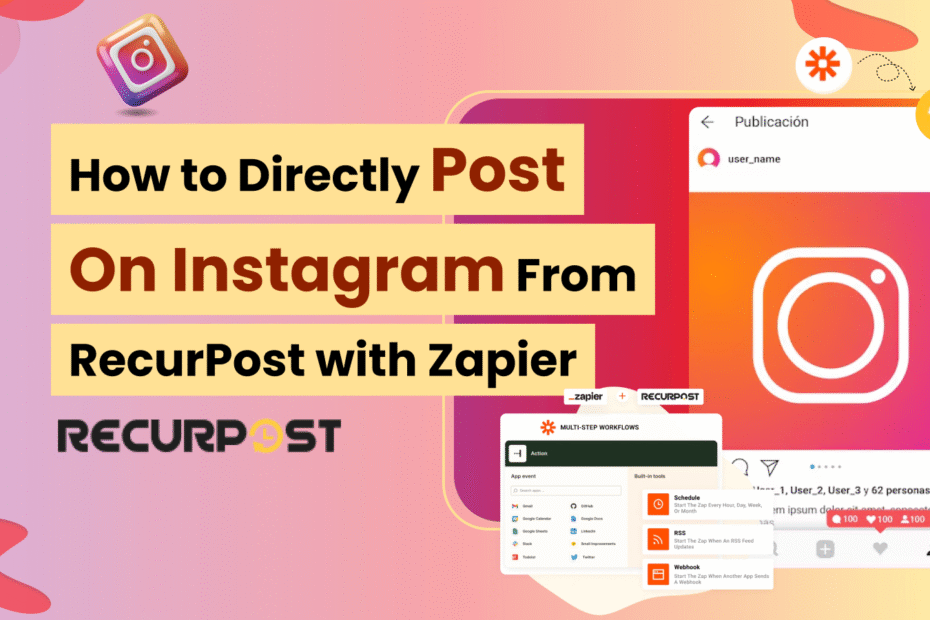 How to directly Post on Instagram from RecurPost with Zapier