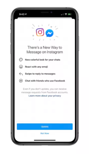 facebook merges instagram and messenger chat by recurpost as best social media scheduler