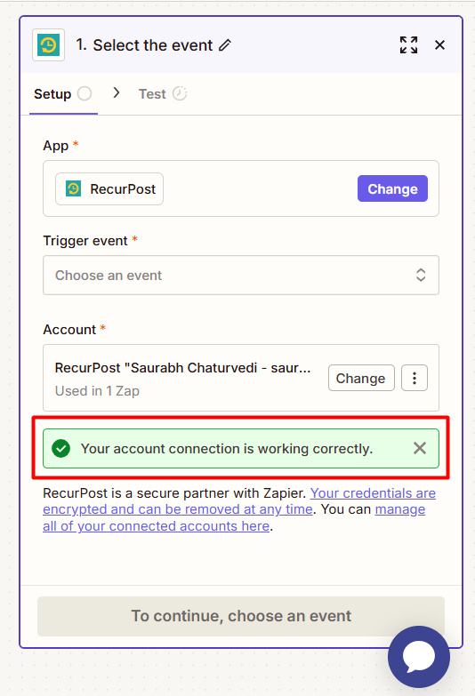 Link RecurPost to Zapier