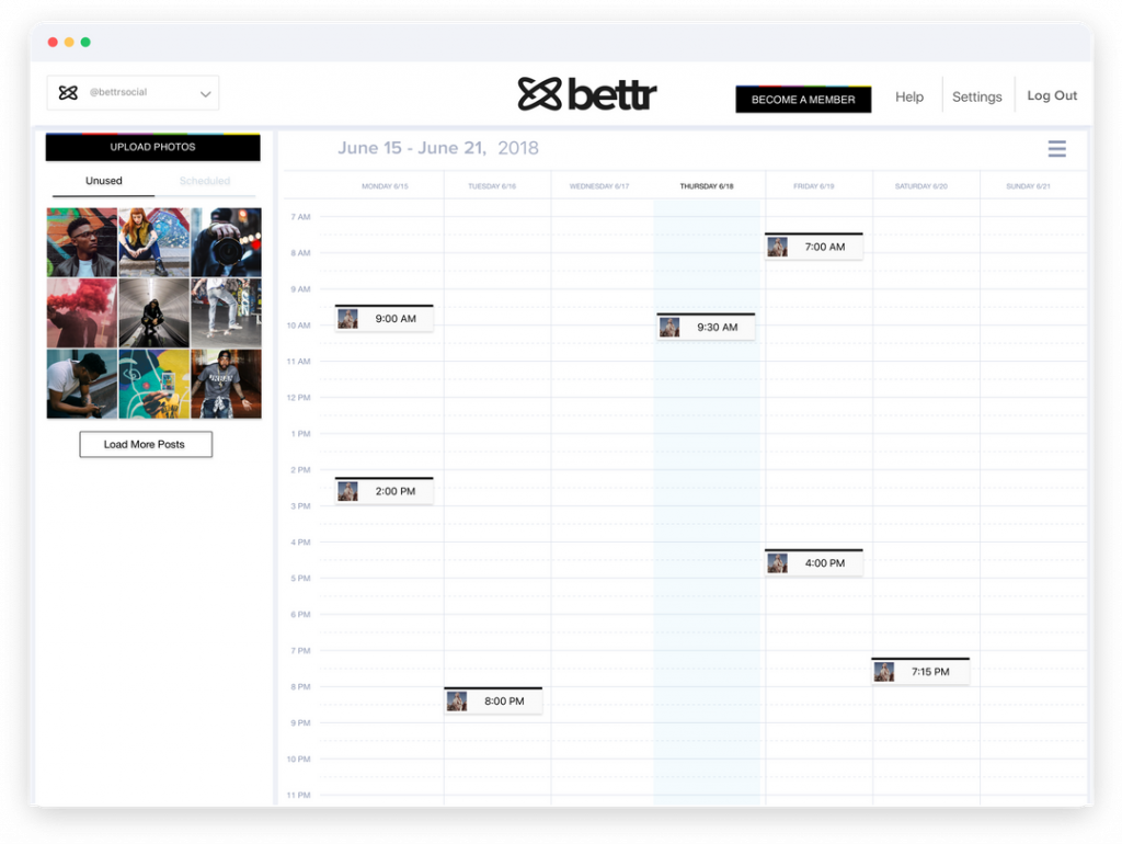 bettr instagram post scheduler by recurpost as best social media scheduling tool