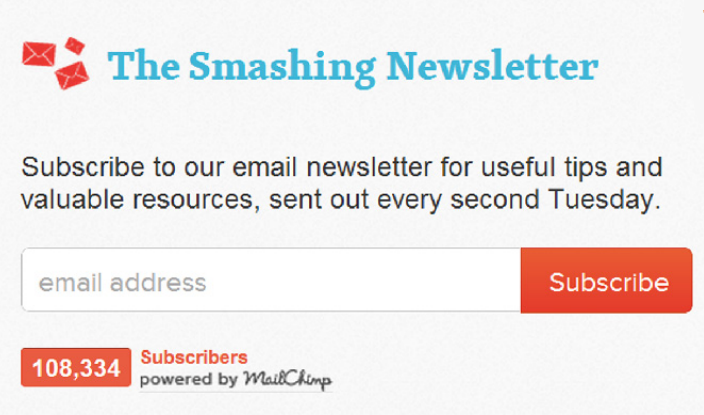 The smashing newsletter as call to actions examples by recurpost