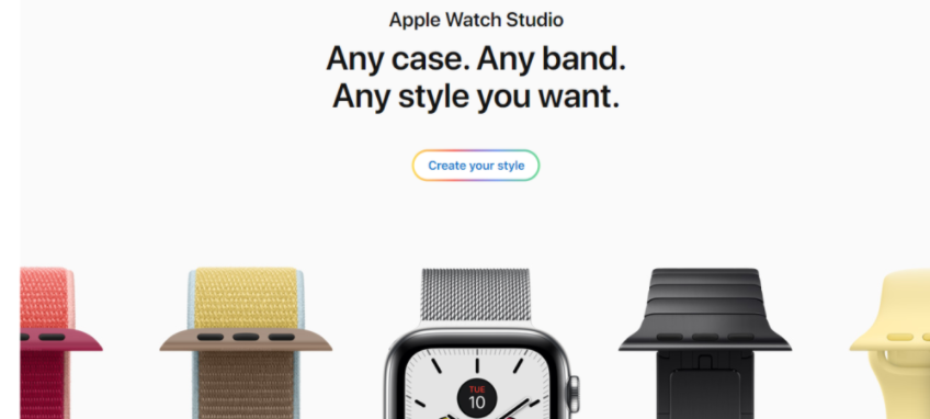 Apple watch studio as call to actions examples by recurpost