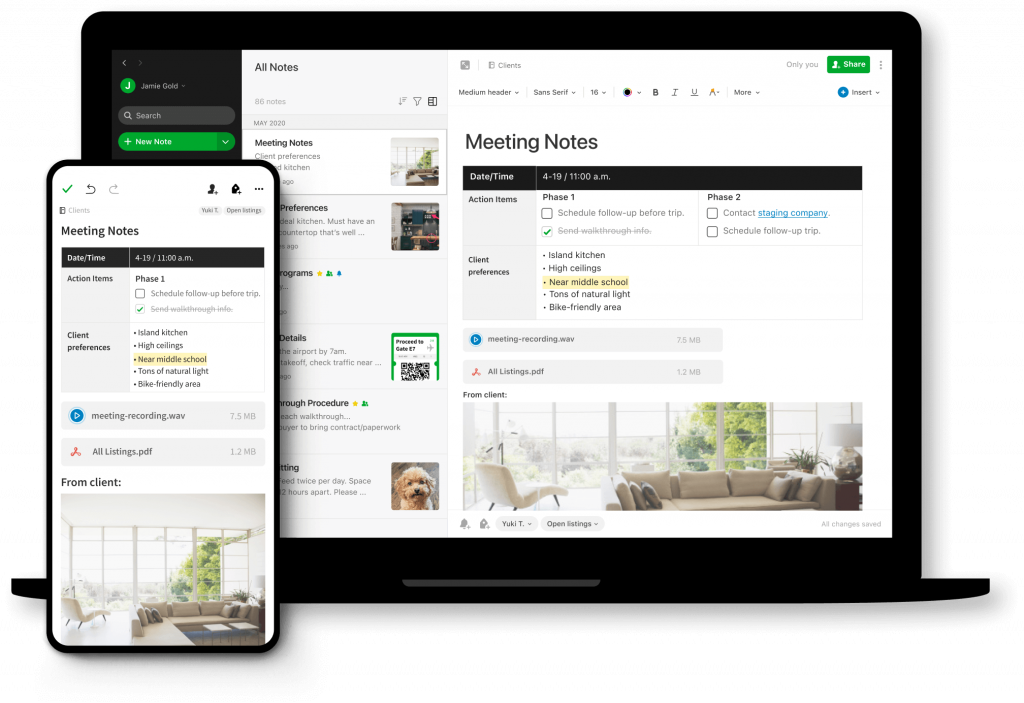 Evernote as content marketing tools by recurpost as best free social media scheduling tool