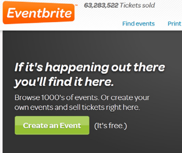 Eventbrite as call to actions examples by recurpost