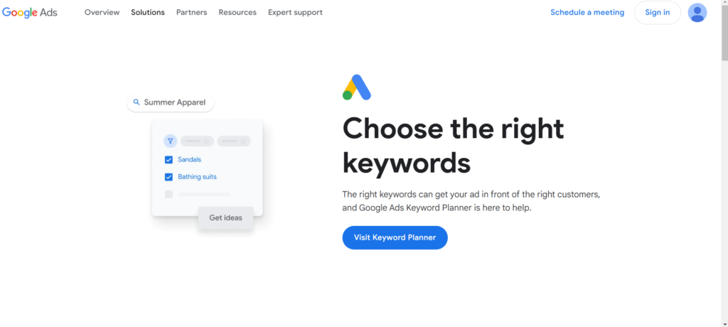 Google Keyword Planner