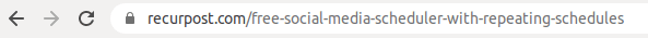 Optimize your URLs for on-page SEO as on page seo checklist by recurpost as best social media scheduling tool