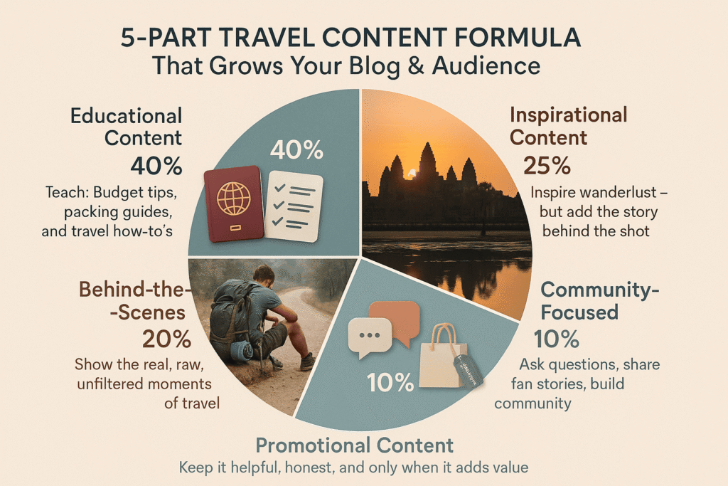 The 5-Part Content Mix Formula ForTravel Blogging