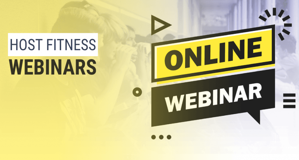 host fitness webinars for your gym business marketing | RecurPost