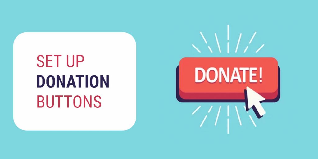 set up donation buttons to use social media for NGOs by recurpost best social media scheduling tool