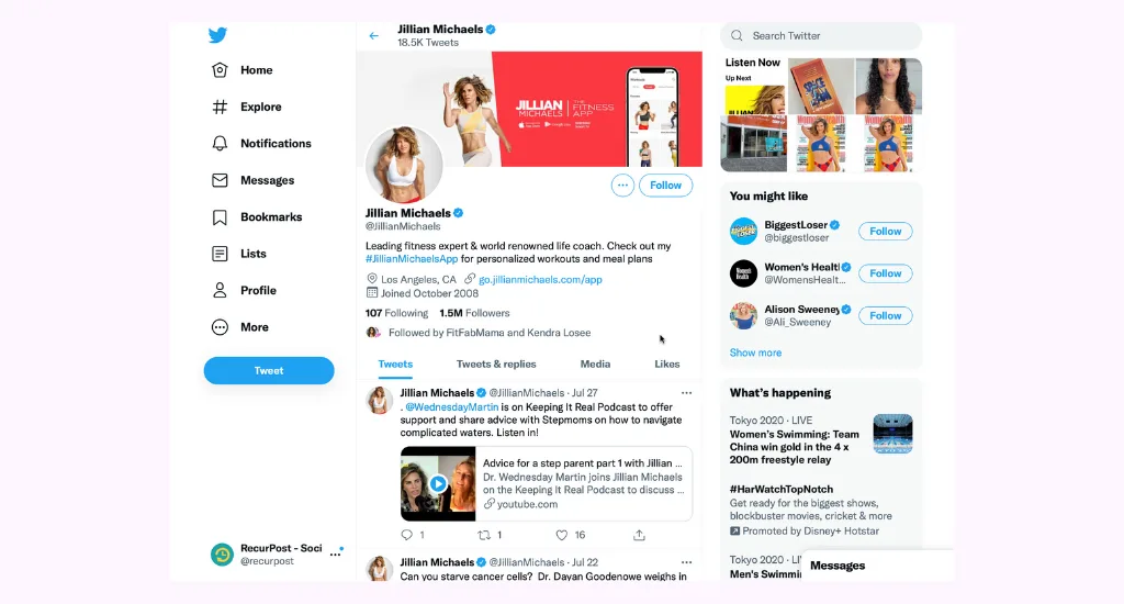 Twitter Bio Ideas For Gym Trainers