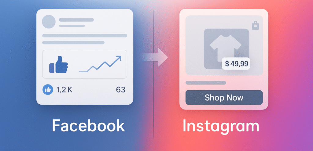 Click Behavior Facebook vs Instagram