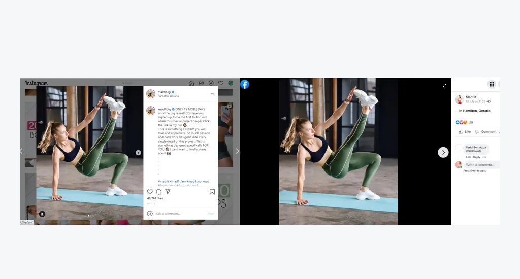 Instagram vs Facebook Based on Engagement Potential | RecurPost social media scheduler
