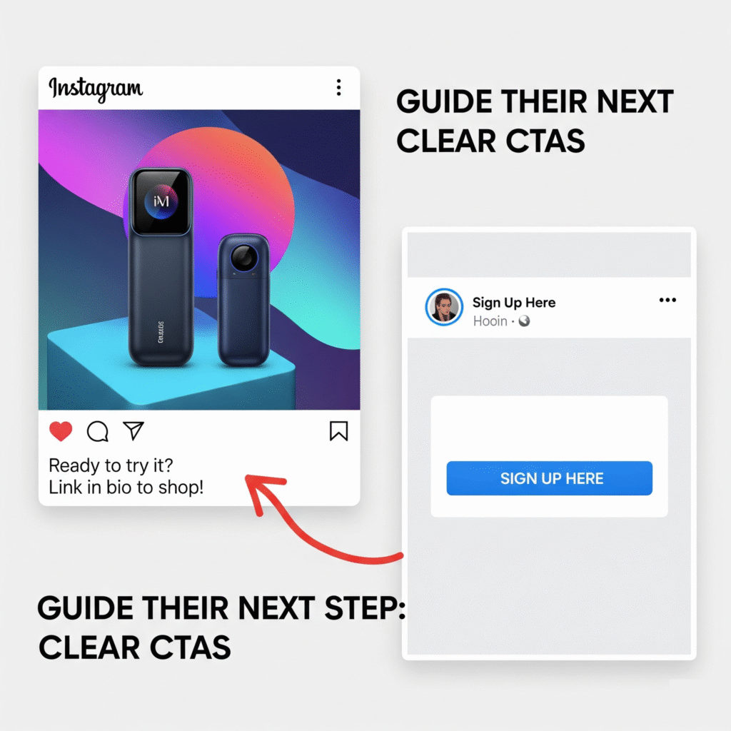 Use clear calls-to-action_Social Media Optimization Strategies