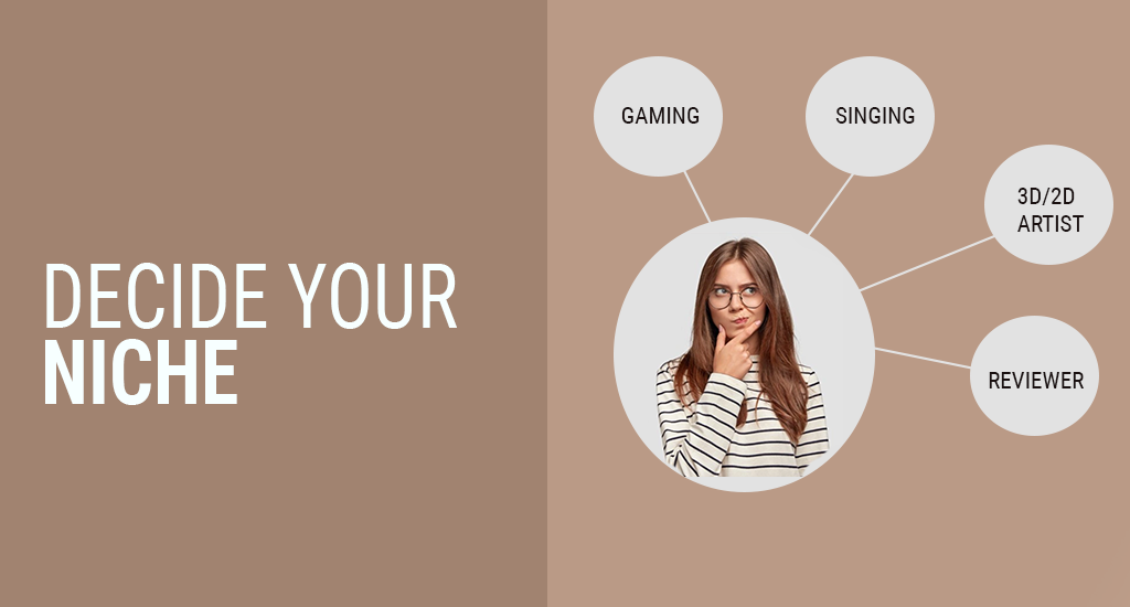 decide your niche to become a youtuber