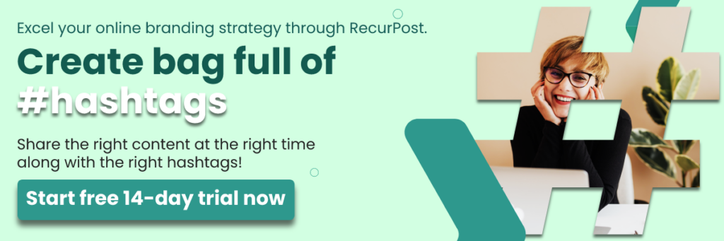 create bags of hashtags using RecurPost