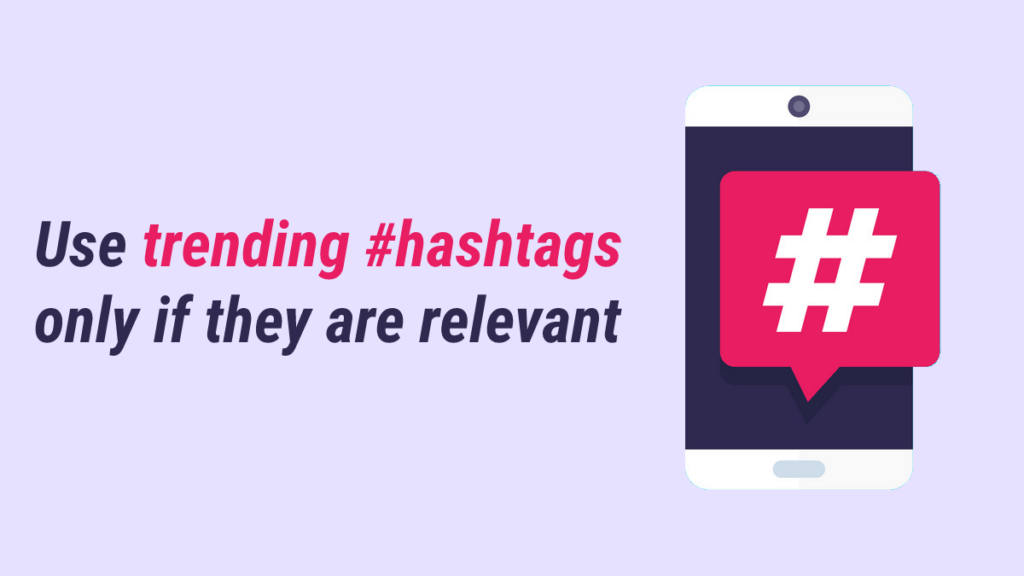 use trending hashtags