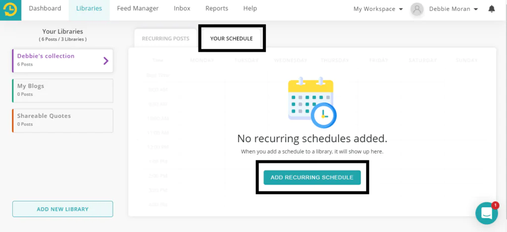 How to change group name on Facebook - add recurring schedules with RecurPost