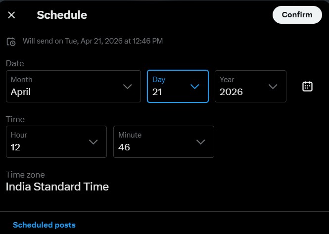schedule x post