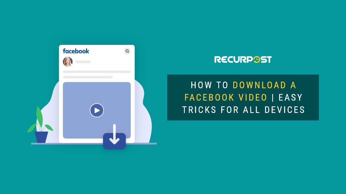 How to download a facebook video - feature image
