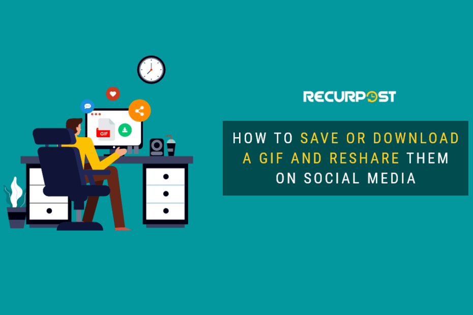 How To Save or Download a GIF and Reshare on Social Media