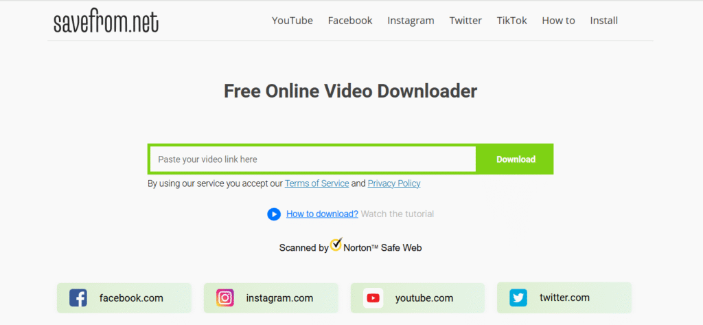 SaveFrom.net – Easy Online Facebook Video Downloader