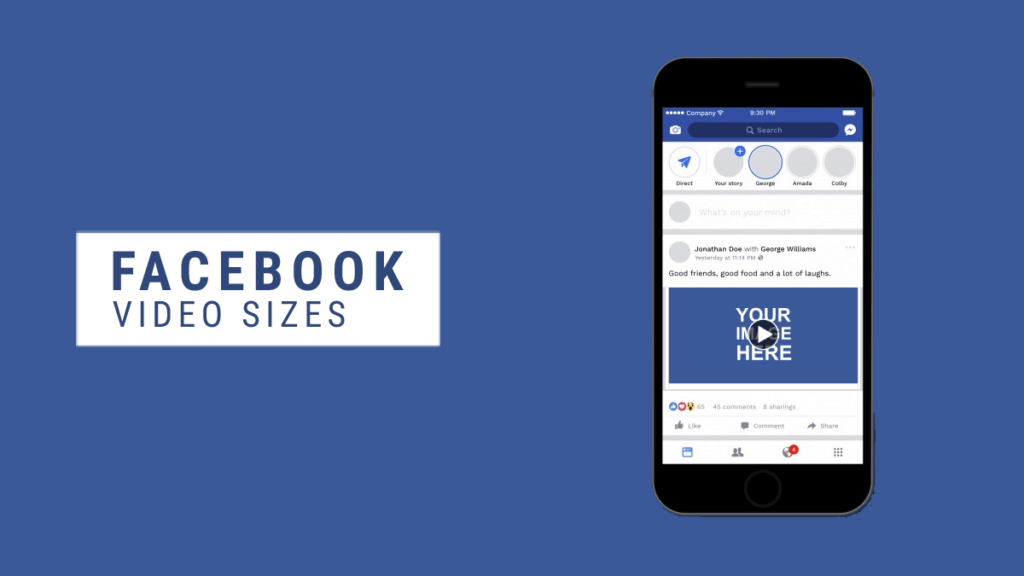 Video sizes guide for facebook