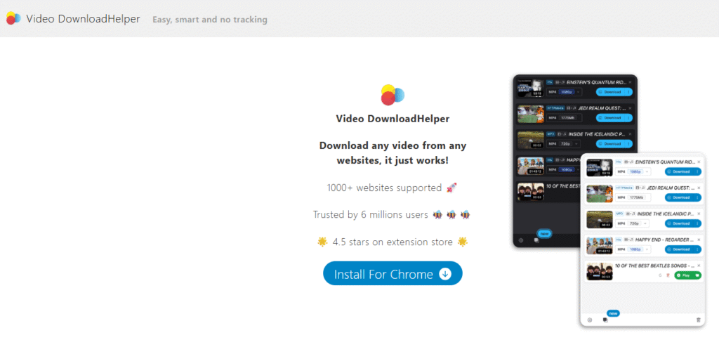 Video DownloadHelper – Browser Extension for Easy Grabs