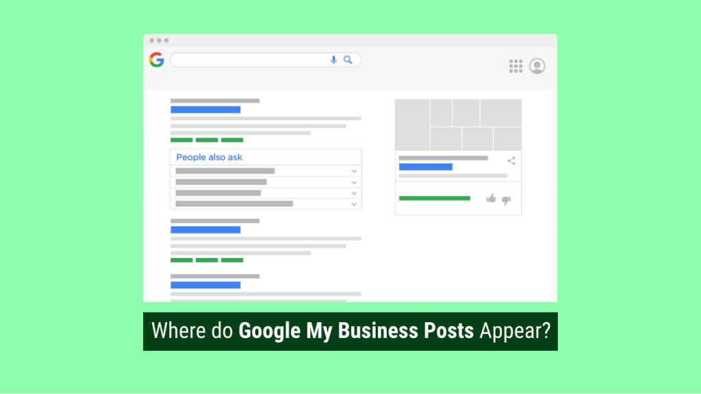 Google My Business Posts - where they appear