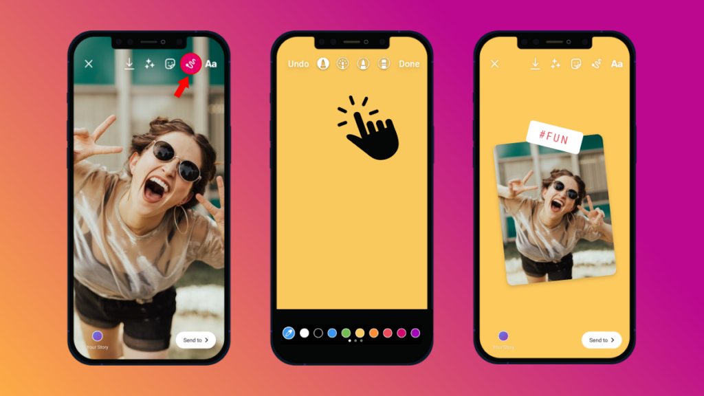 change background color on instagram story when reposting
