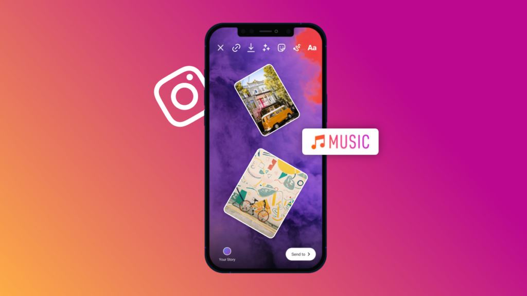 multiple-pictures-in-one-single-Instagram-story-with-music
